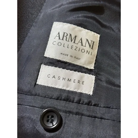 Armani From Neiman Marcus Cashmere Men's 42R black Blazer Dress Jacket